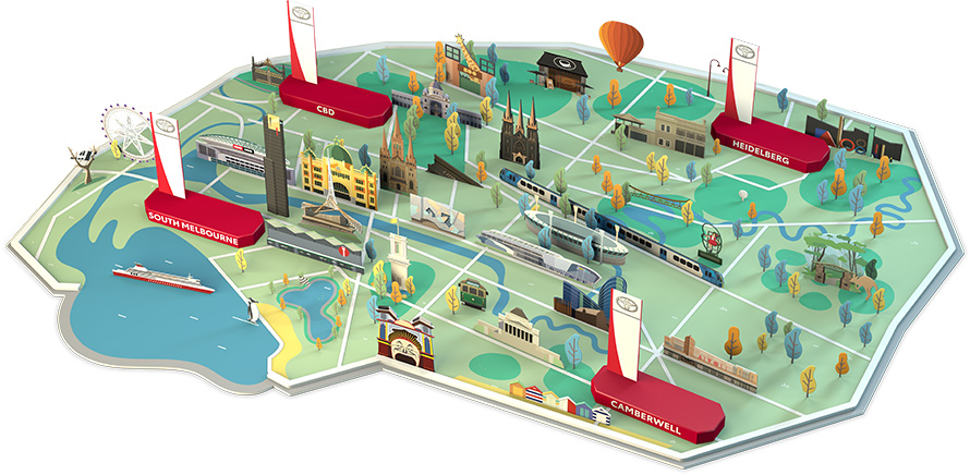 Melbourne City Map